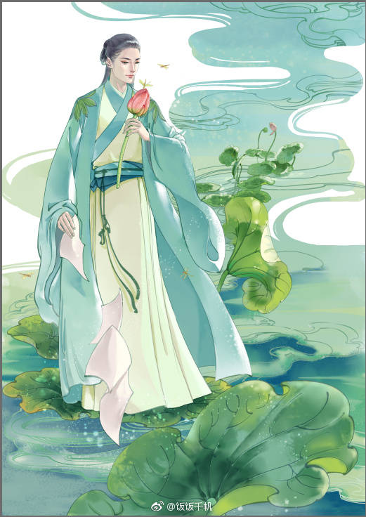 古风 古韵 中国风 手帐素材 插画 手绘 彩绘 头像