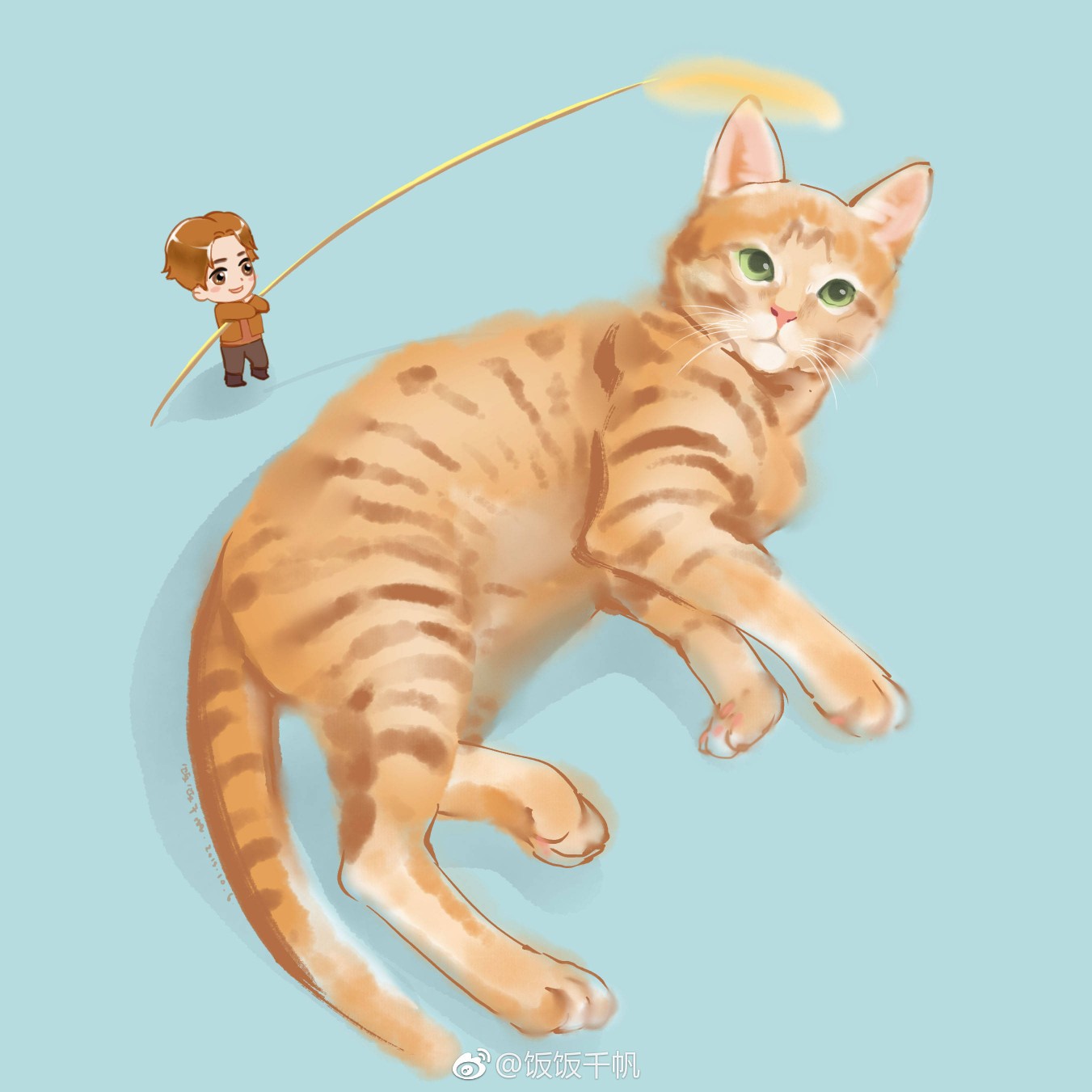 猫咪 手帐素材 插画 手绘 彩绘 头像