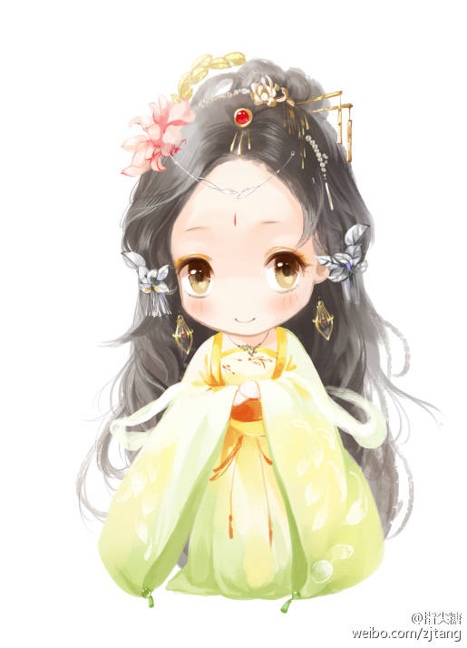 古风 古韵 中国风 手帐素材 插画 手绘 彩绘 头像