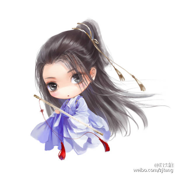 q萌 古风 古韵 中国风 手帐素材 插画 手绘 彩绘 头像