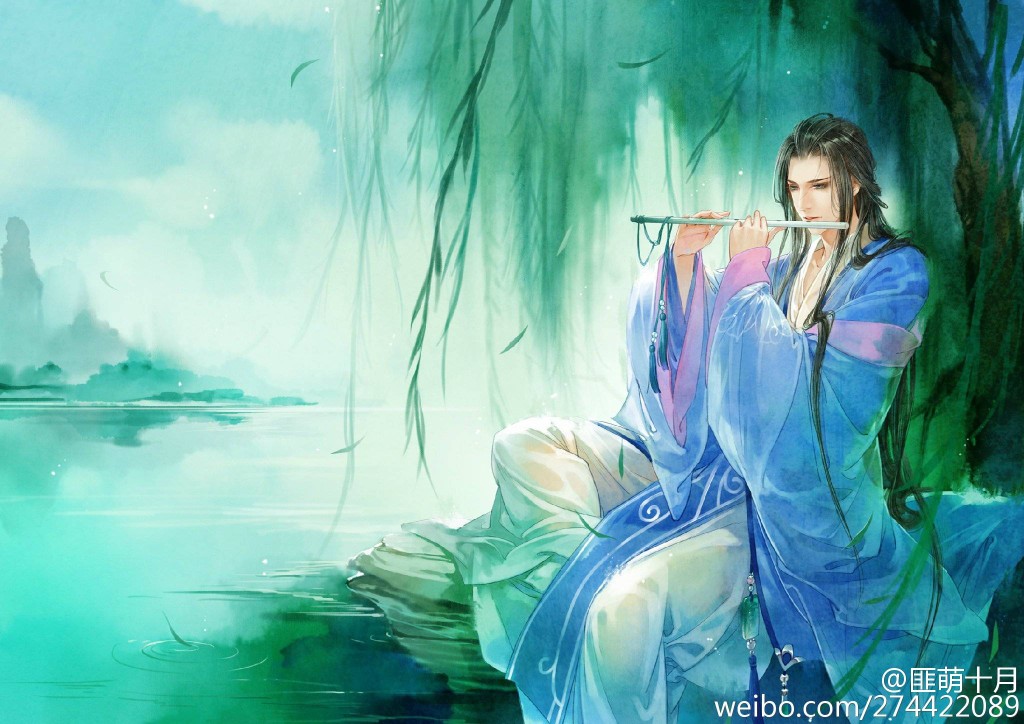 古风 古韵 中国风 手帐素材 插画 手绘 彩绘 头像
