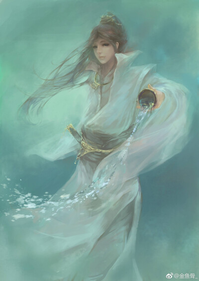 汉服 古风 手绘 插画