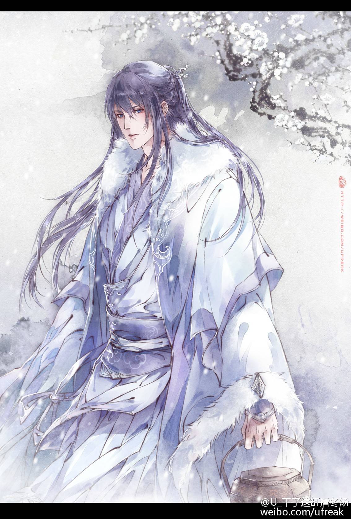 古风 古韵 中国风 手帐素材 插画 手绘 彩绘 头像 壁纸