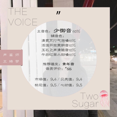 王绮梦/随缘声鉴/声鉴卡/陪我app/声鉴制图/素材来自网络