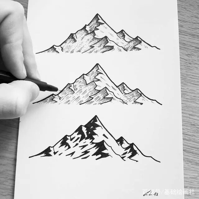 针管笔 细腻意境精致唯美袖珍画 动植物风景黑白 线描 线稿