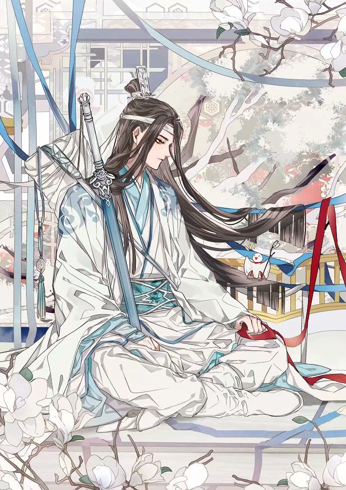 魔道祖师# 蓝忘机1.23生日快乐 画 :ゥ昆 