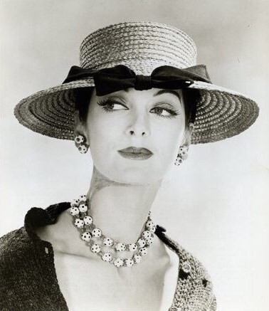 1950s,年轻时的超模卡门·戴尔·奥利菲斯(carmen dell"orefice,1931