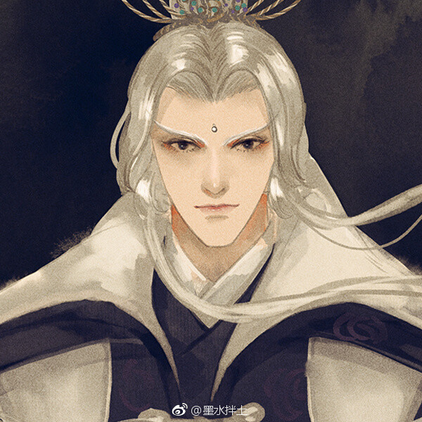 手绘古装美男 插画师:墨水拌土