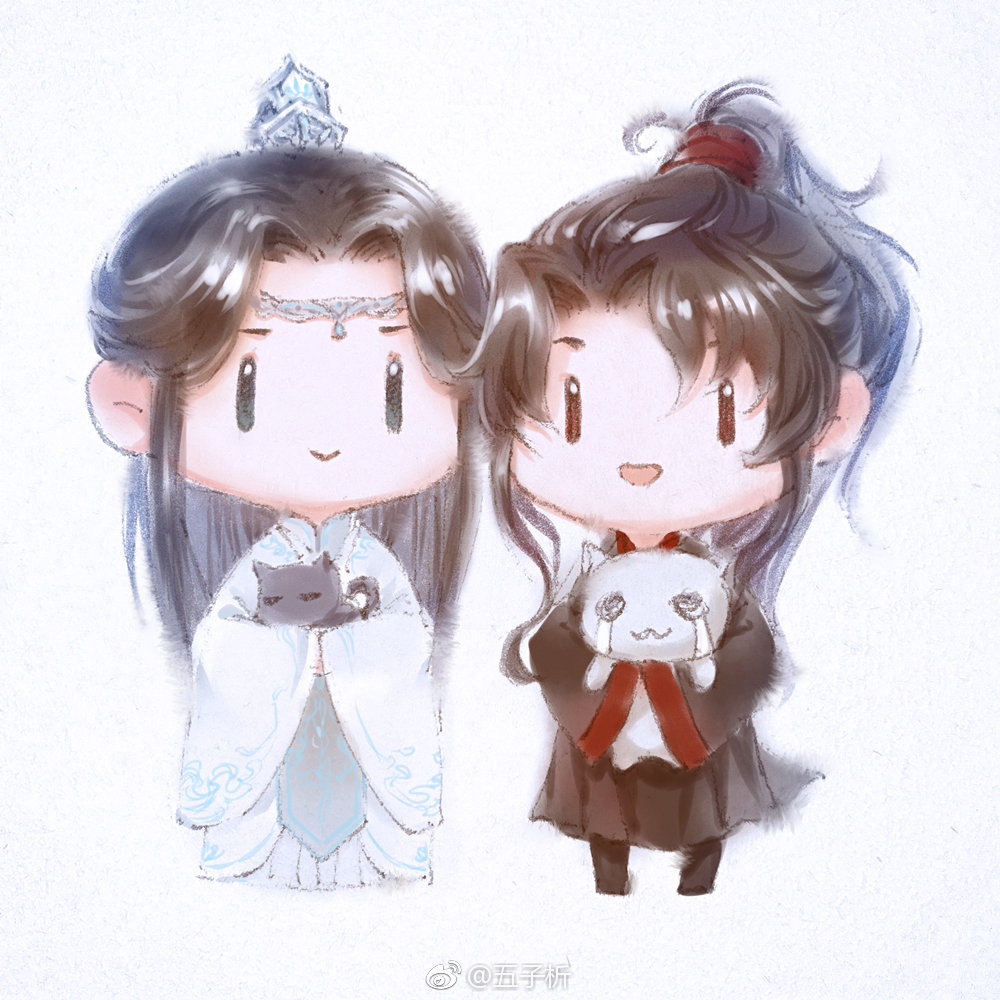 魏无羡,蓝忘机画师微博id【五子析】