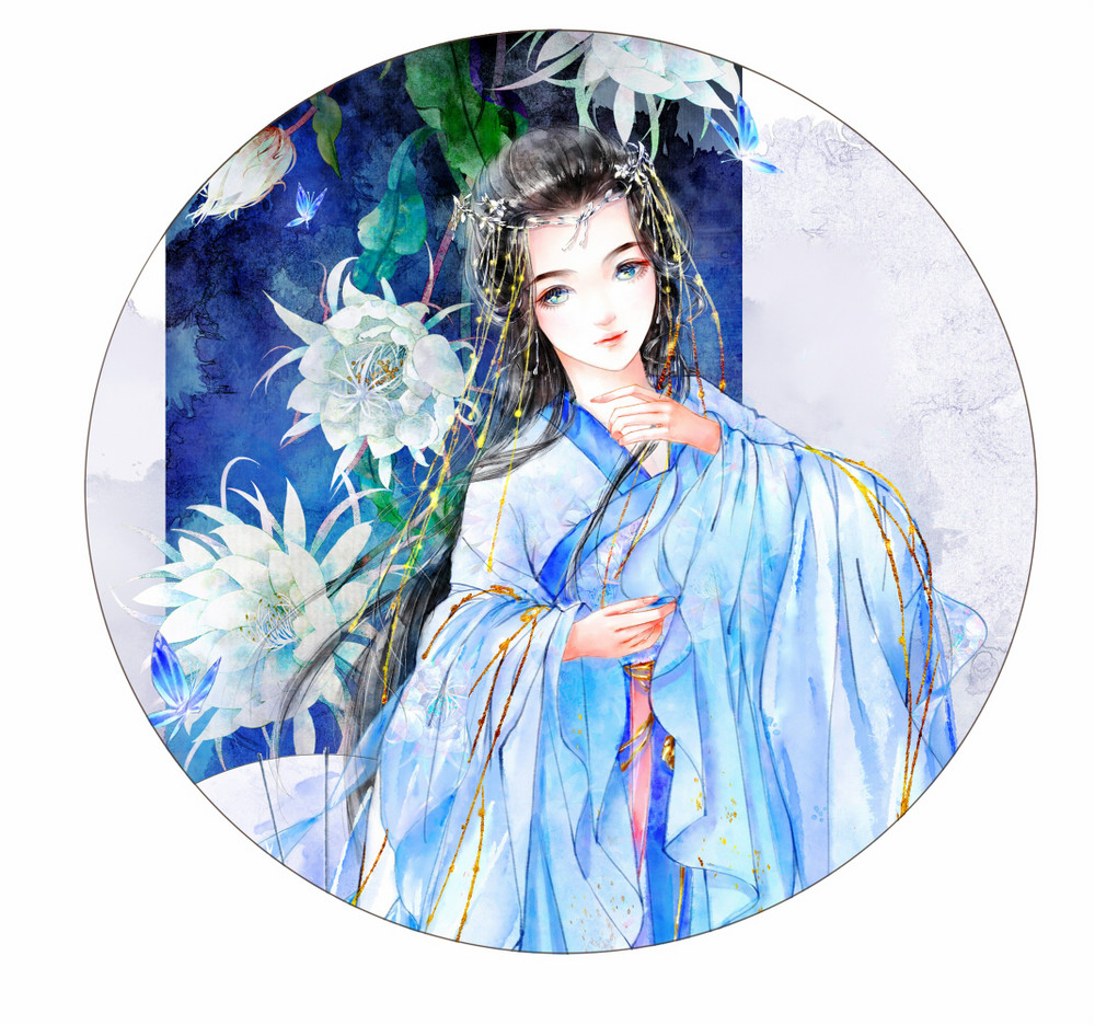 古风 古韵 中国风 手帐素材 插画 手绘 彩绘 头像 壁纸