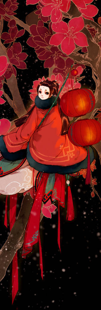 古风 古韵 中国风 手帐素材 插画 手绘 彩绘 头像 壁纸