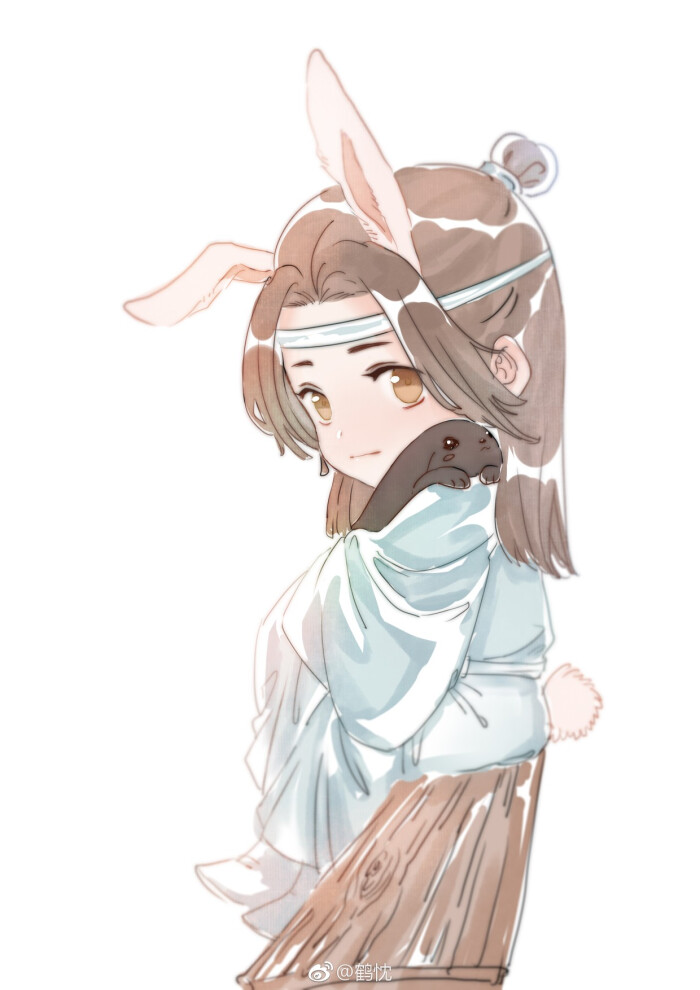 画师微博【鹤枕】蓝忘机蓝湛含光君