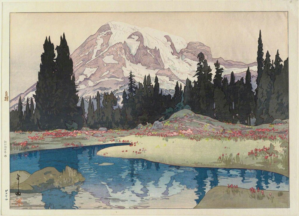 作者:吉田博(1876-1950)日本著名油画家,水彩画家,版画家