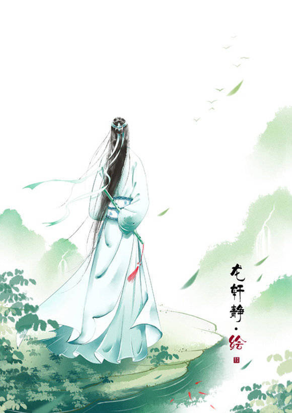 古风 古韵 中国风 手帐素材 插画 手绘 彩绘 头像 壁纸微博:画画修仙