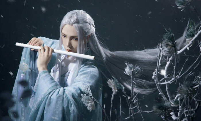 淡辉夕颜,公子如玉,是你执一把青伞,为我许下一世长安)古风真人男头 