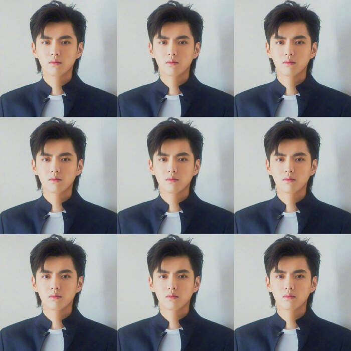 吴亦凡证件照 妮妮们可以拿去p结婚照 哈哈哈 机智如我