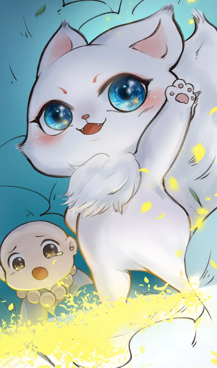 漫画,给我来个小和尚