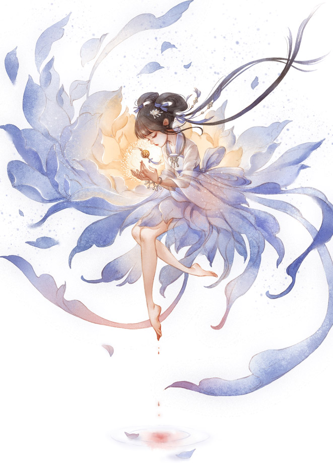 可爱 插画 壁纸 少女 古风 男生 帅气 莲 兔子 动漫@小柠