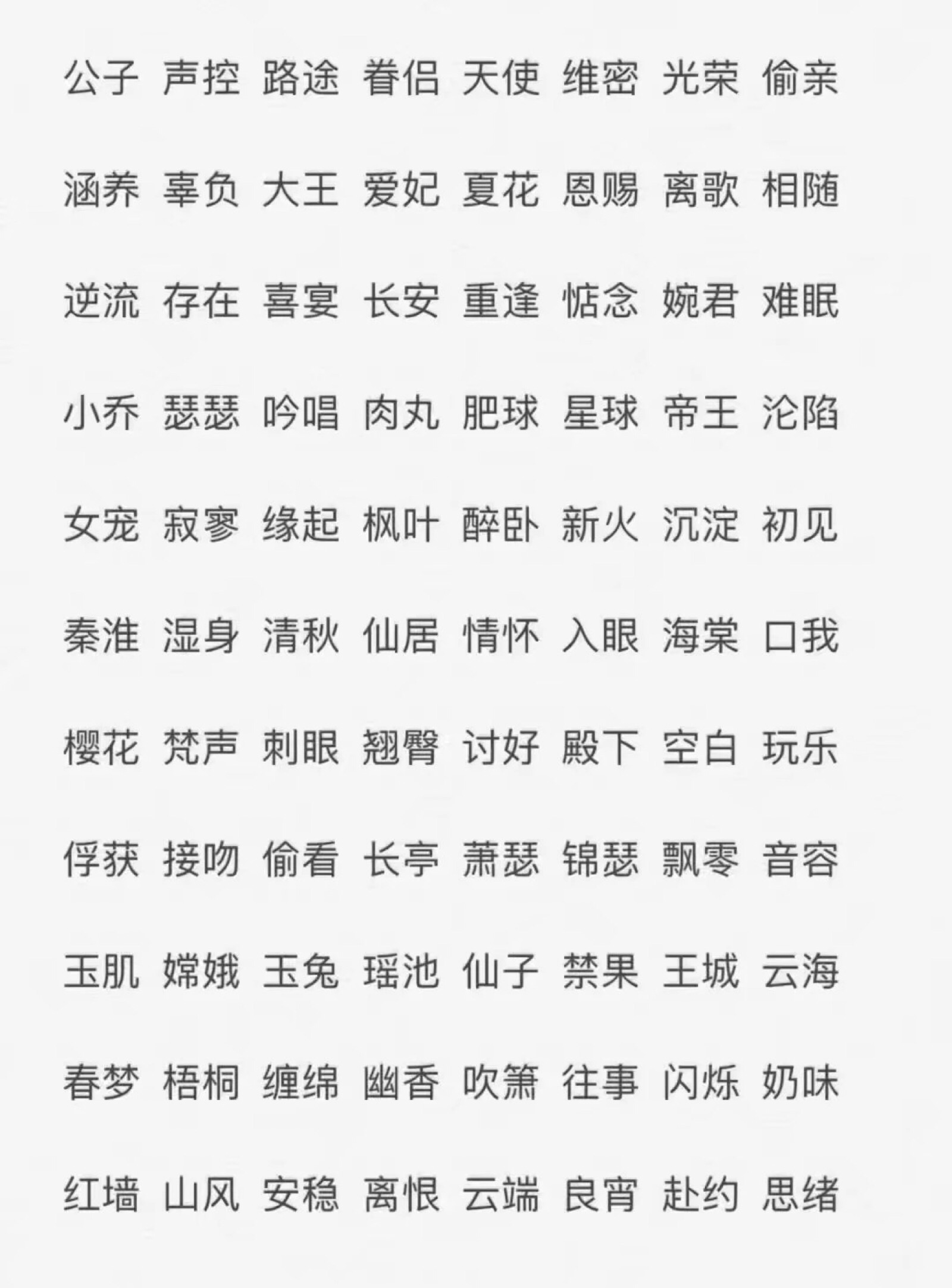 两字名双字名