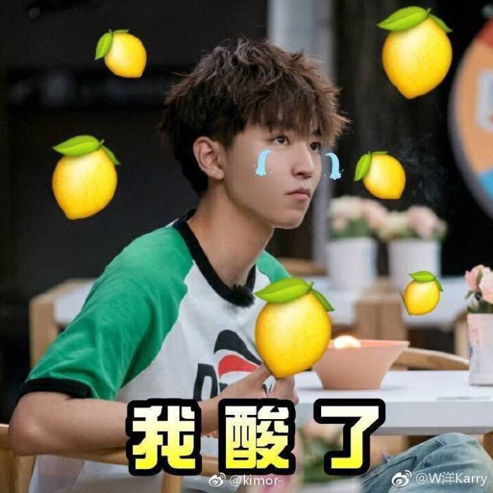 王俊凯表情包 柠檬精 我酸了