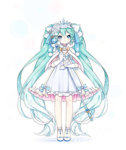 2019雪初音未来服装设计方案应援绘 画师:西名_にしなさん 搬运于pia