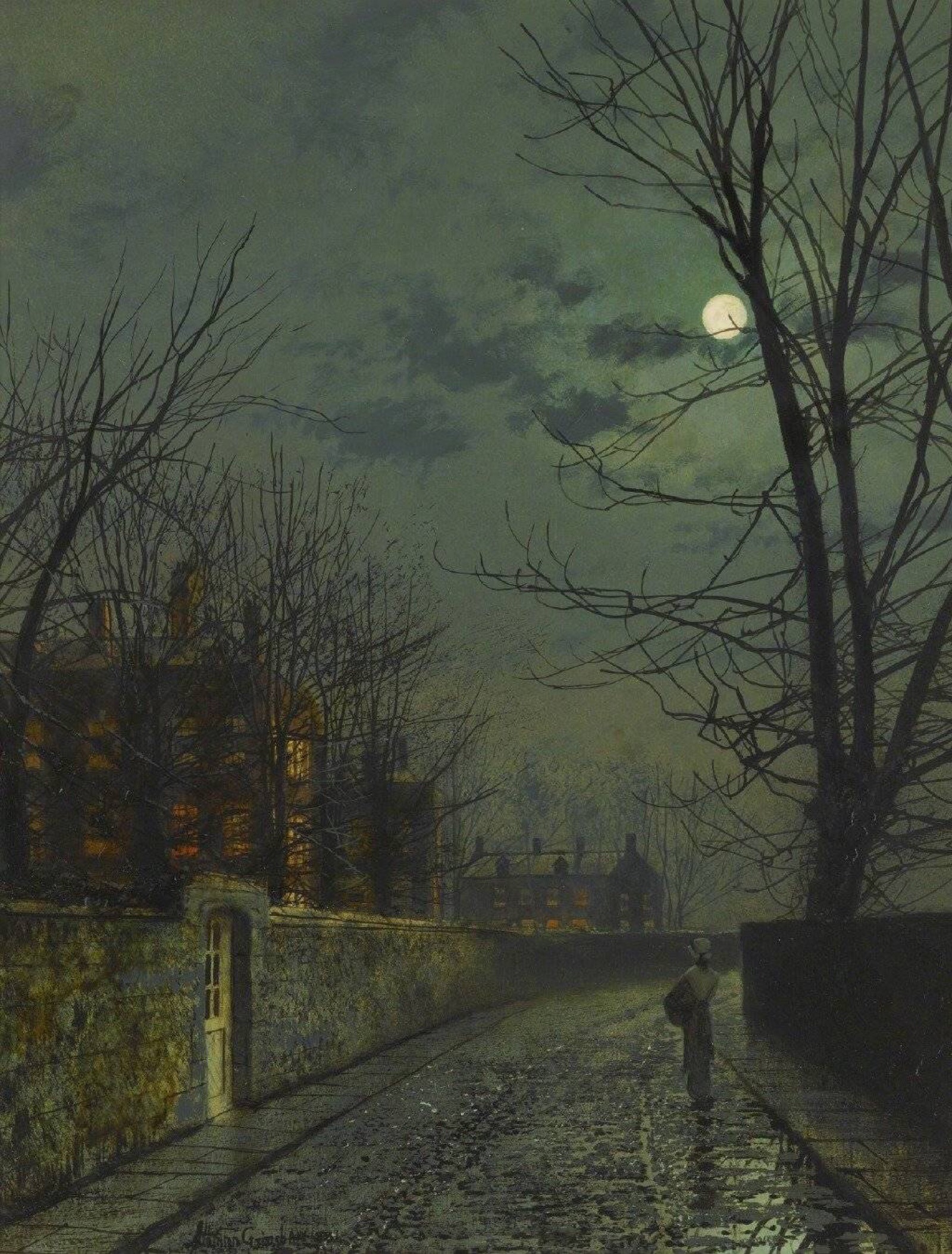 john atkinson grimshaw被称作世界上最擅长画"月光"的油画大师