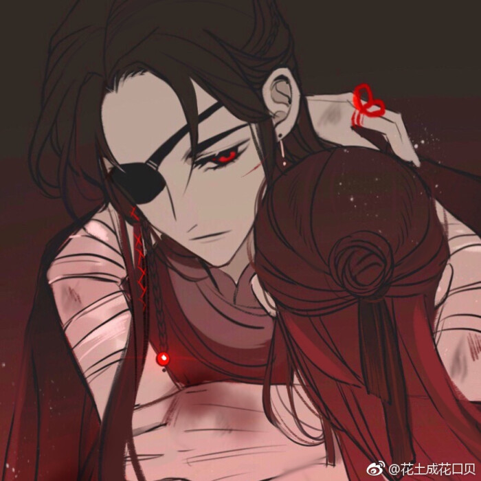 天官赐福 花城 谢怜 图源微博 画师见水印