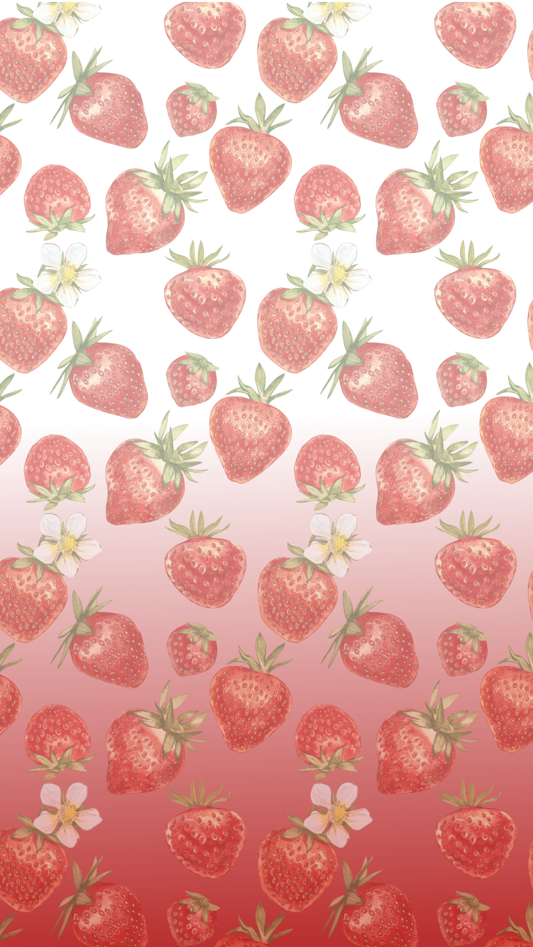 自瞄可爱草莓锁屏壁纸