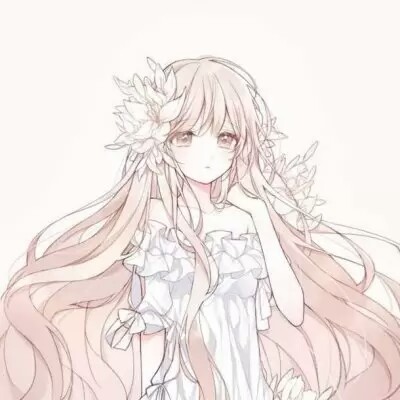 莜兮好看的手绘动漫女生头像