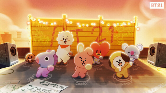 防弹手绘,漫画,q版,bt21