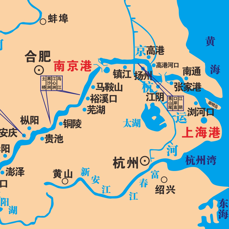 长江航运图