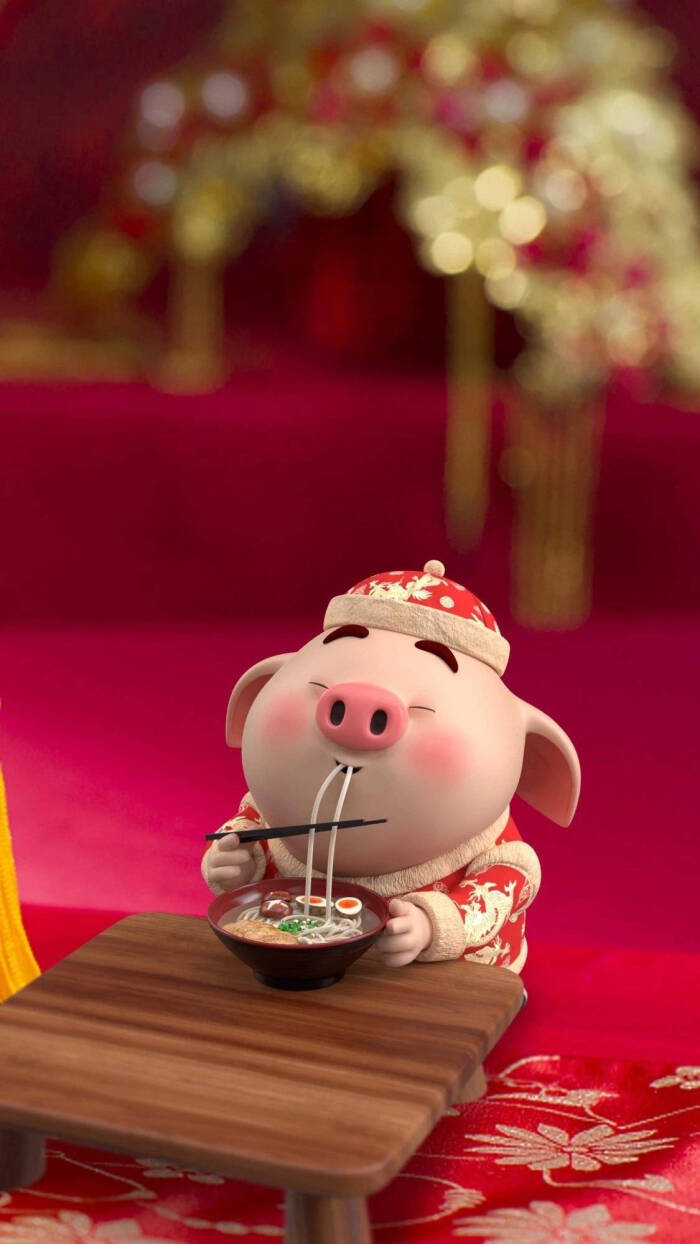 超级可爱的猪猪壁纸猪年猪事顺利呀!