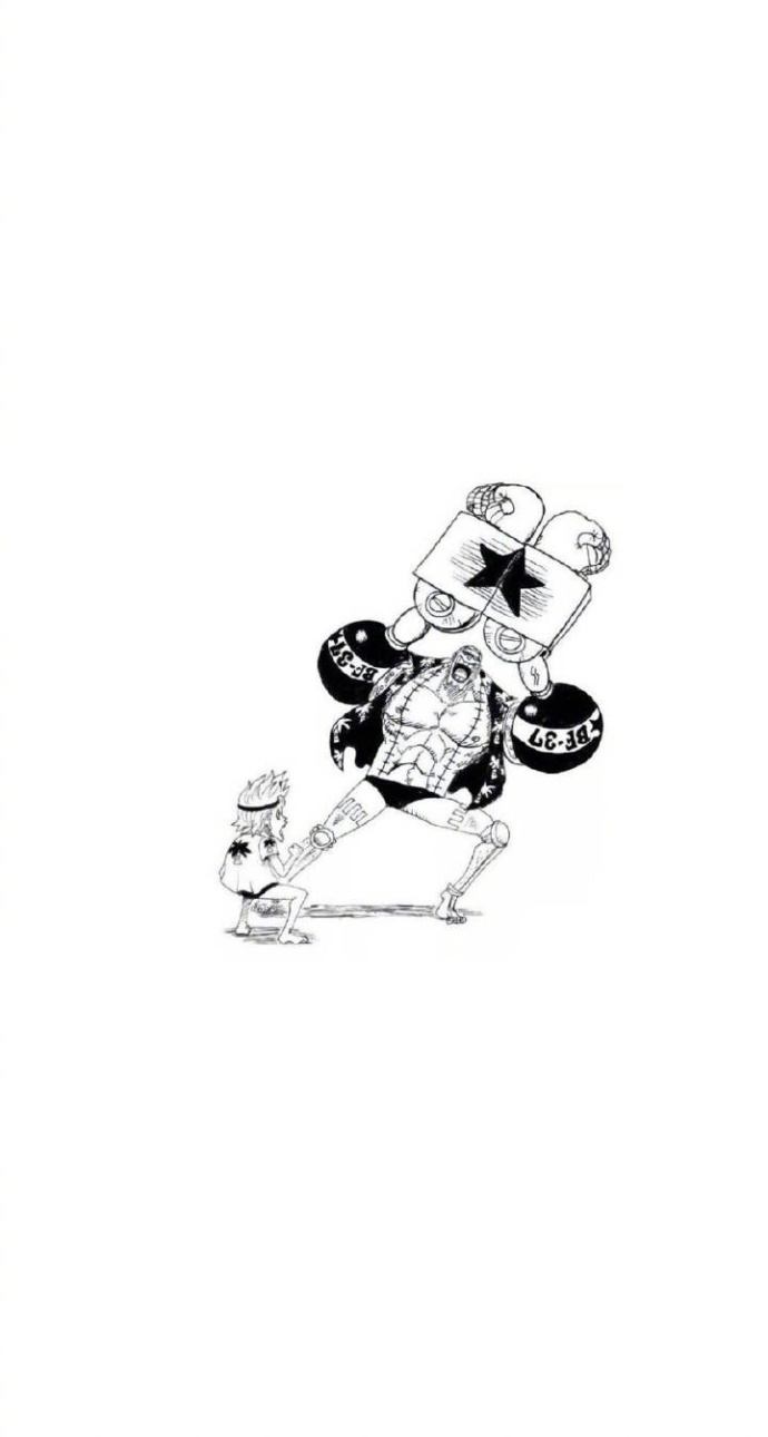 海贼王onepiece 漫画版 高清手机壁纸 动漫 q版套图 白底简约头像