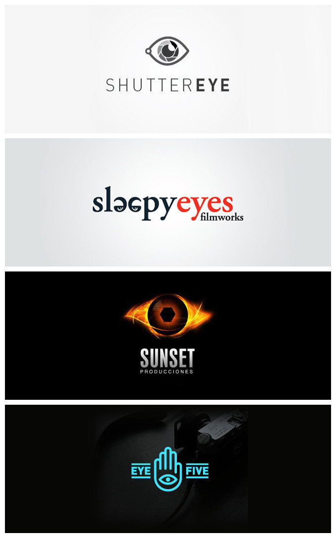 一组以眼睛为元素的logo设计 #标志分享