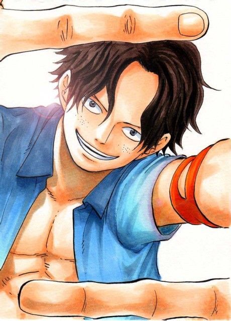 海贼王onepiece 艾斯 漫画版 高清手机壁纸 动漫 q版套图 白底简约