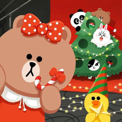 line friends 布朗熊brown choco 可妮兔cony 莎莉鸡sally 馒头人穆恩