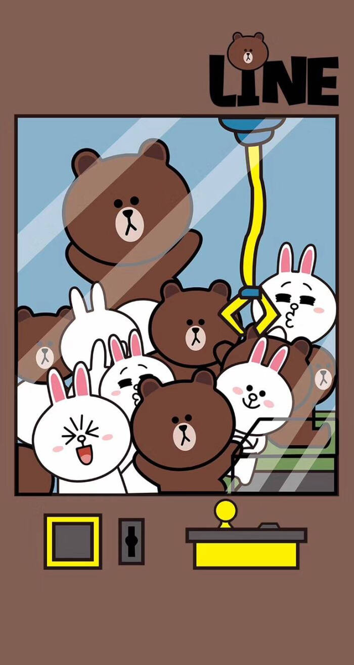 line friends 布朗熊brown choco 可妮兔cony 莎莉鸡sally 馒头人穆恩