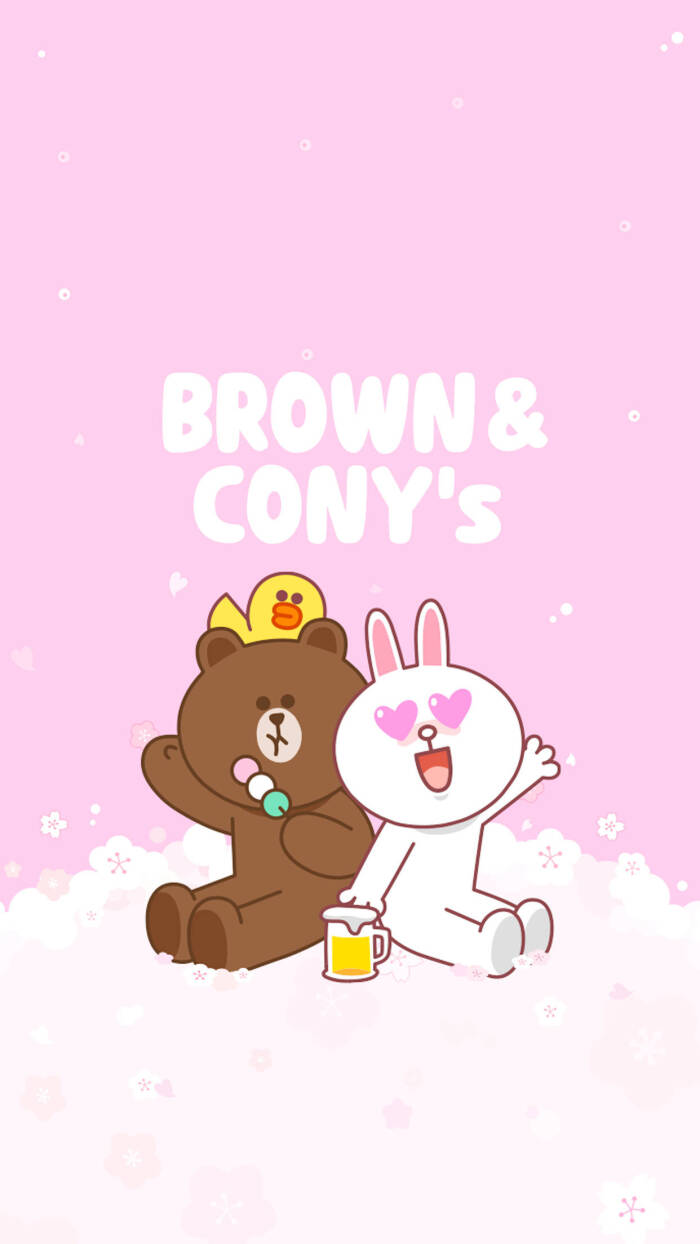 line friends 布朗熊brown choco 可妮兔cony 莎莉鸡sally 馒头人穆恩