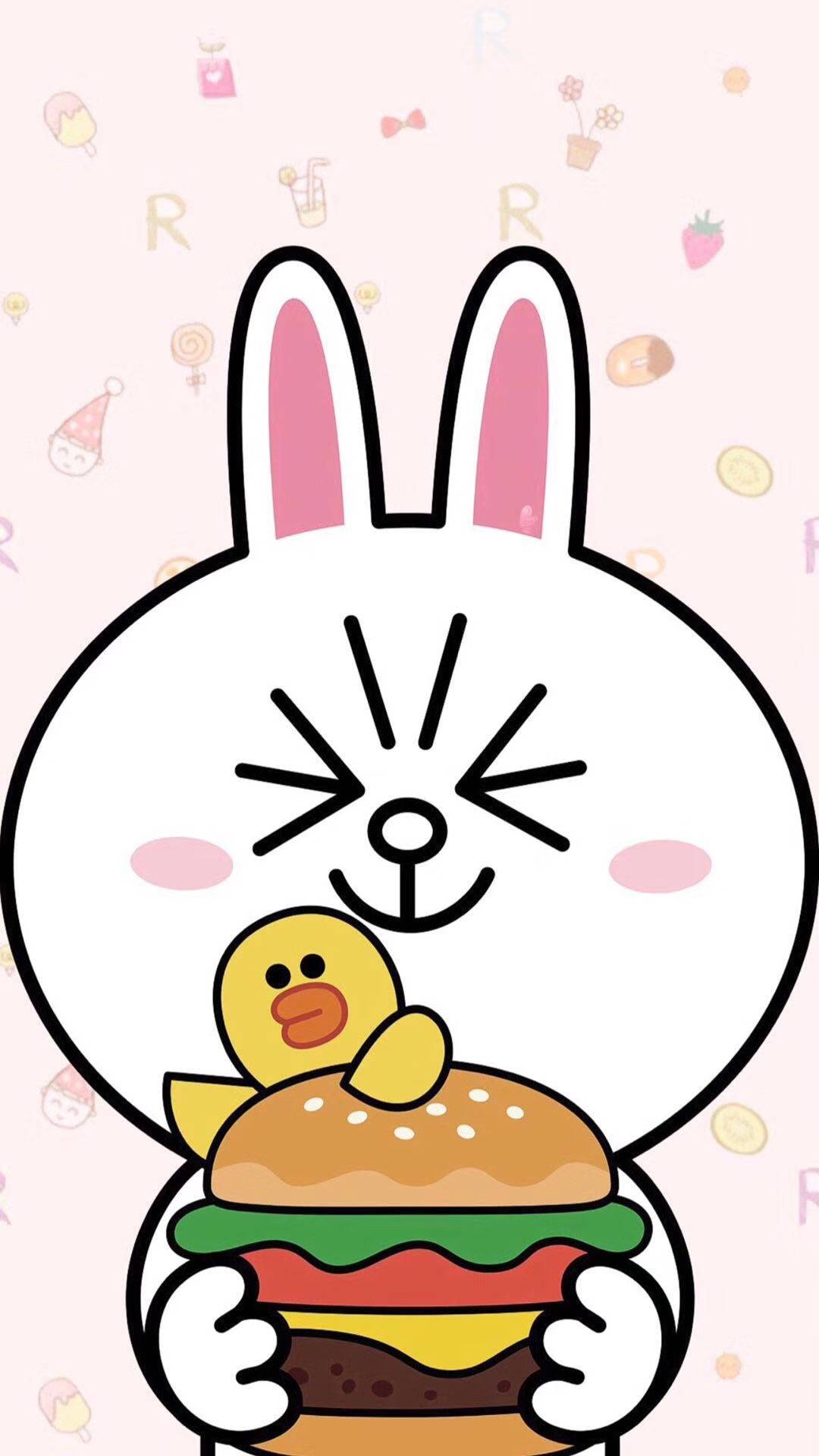line friends 布朗熊brown choco 可妮兔cony 莎莉鸡sally 馒头人穆恩