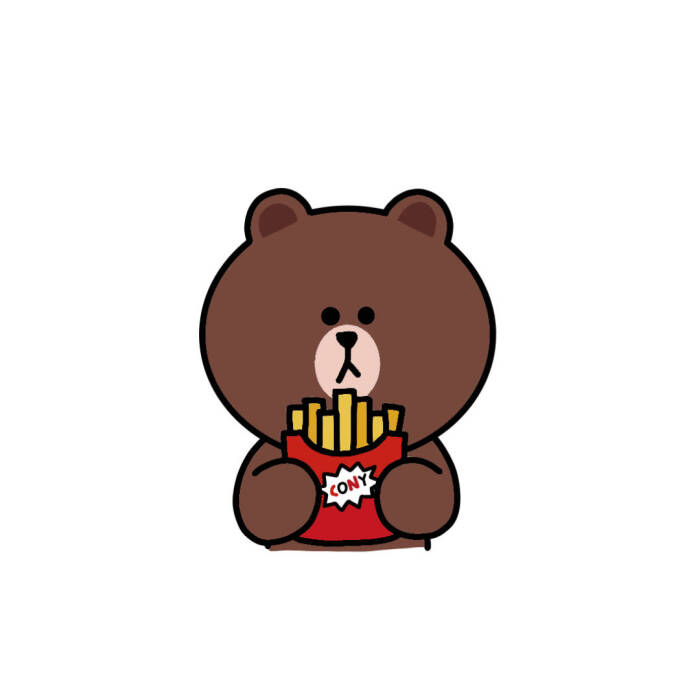 line friends 布朗熊brown choco 可妮兔cony 莎莉鸡sally 馒头人穆恩