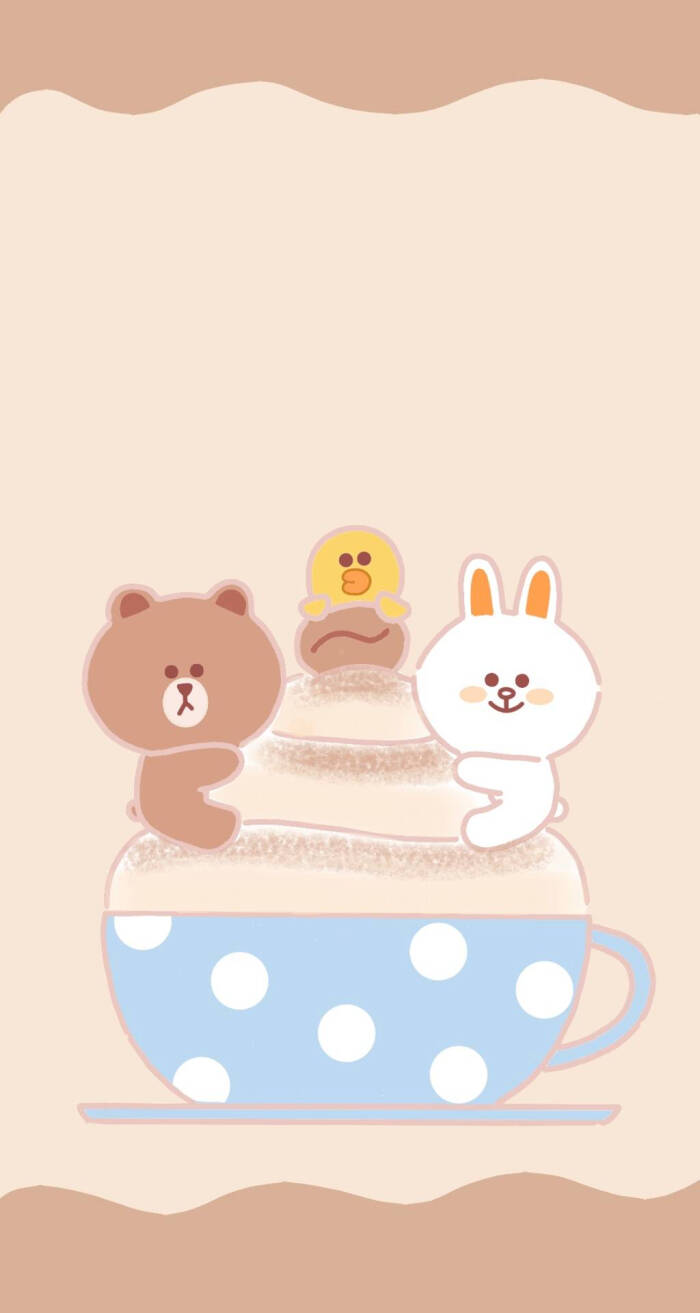 line friends 布朗熊brown choco 可妮兔cony 莎莉鸡sally 馒头人穆恩