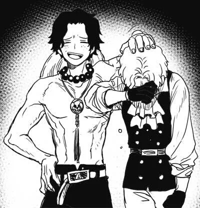 海贼王onepiece 兄弟们 漫画版 高清手机壁纸 动漫 q版套图 白底简约