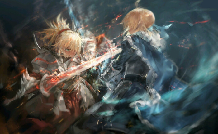 fate 阿尔托莉雅 莫德雷德 saber