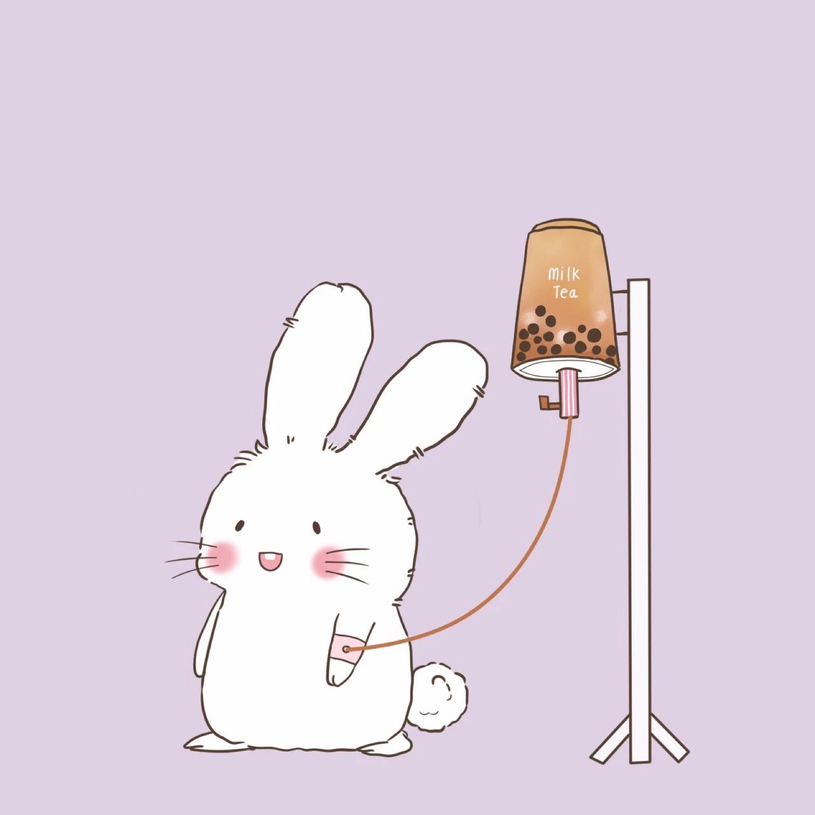 奶茶兔动漫情侣头像