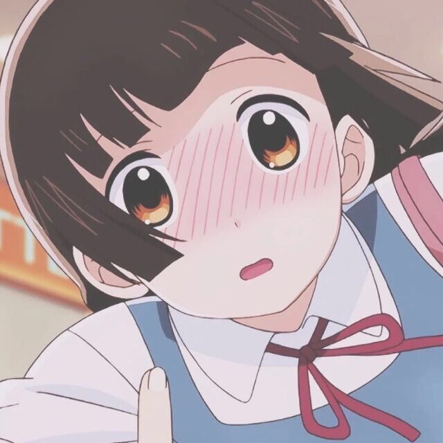 脸红.