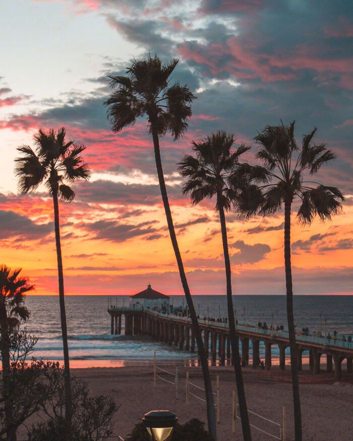加州的海边夕阳 ins:californialove