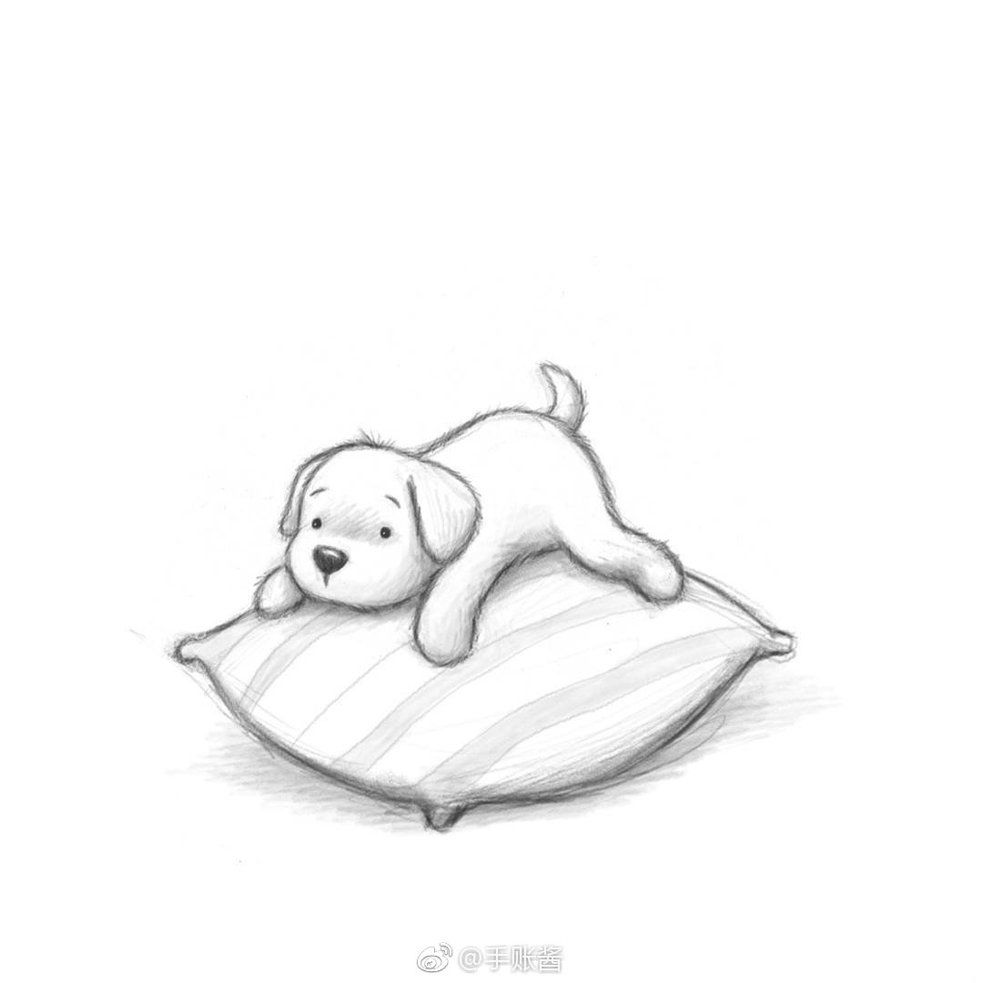 一组可爱的铅笔简笔画~~ ins:michellelisatodd