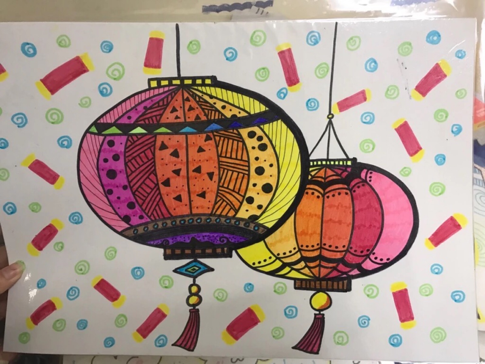 创意儿童画,装饰画,手工粘贴画