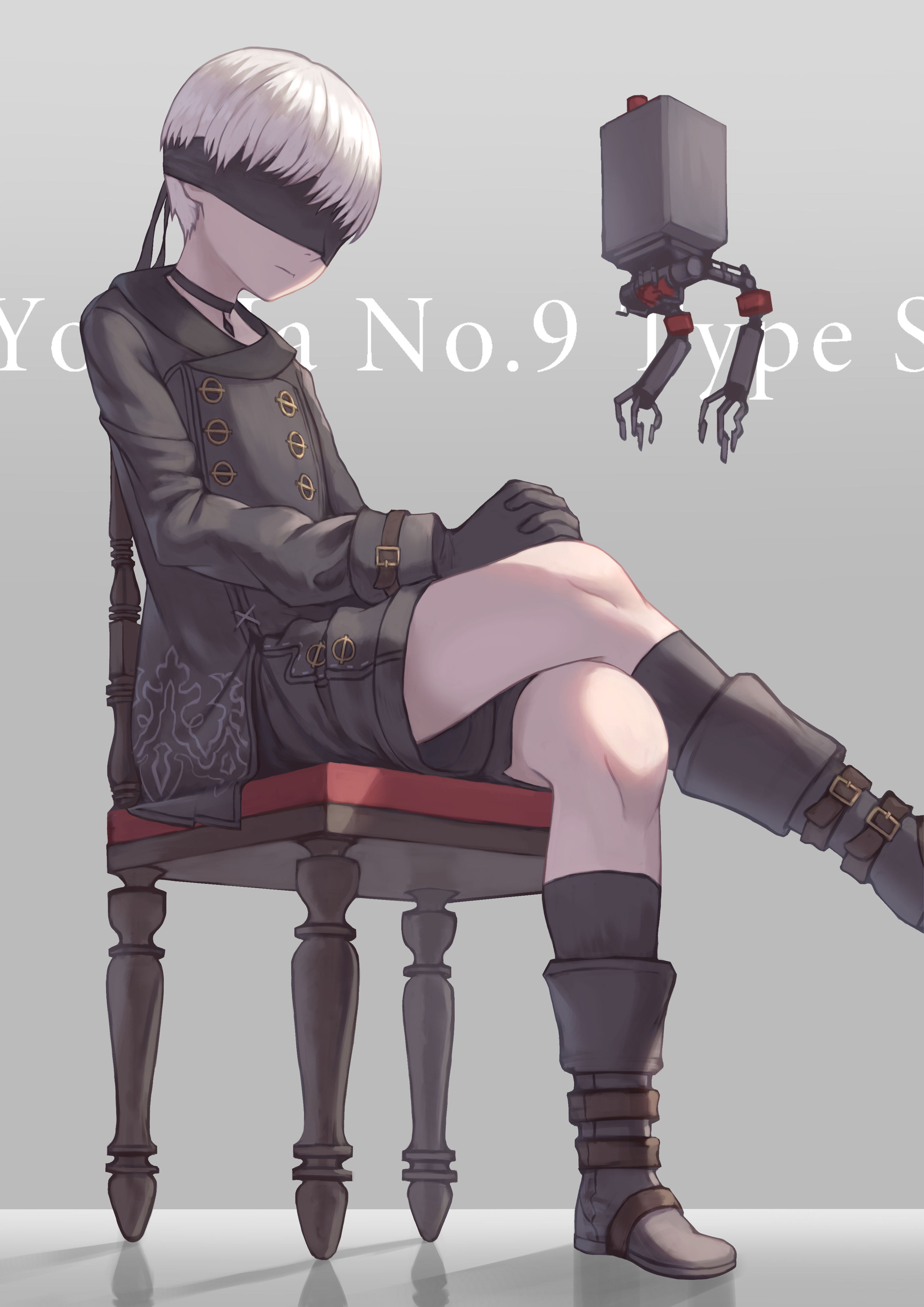 nier:automata 尼尔:机械纪元 9s 绘师:马(p id=23535558 本作品id=