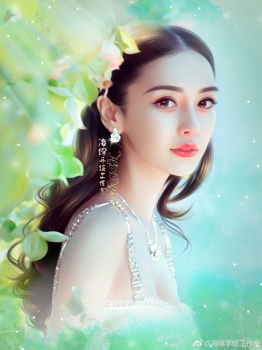 [海绵手绘工作室] 明星杨颖 [angelababy]